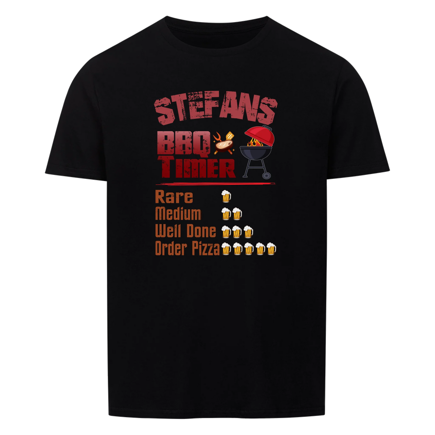 BBQ Timer personalisierbar - Herren Shirt