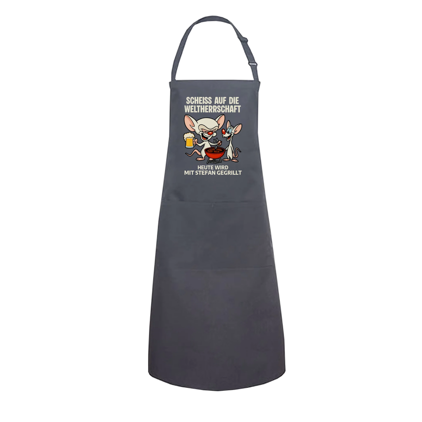 Weltherrschaft Grillen - Personalisierbares Shirt