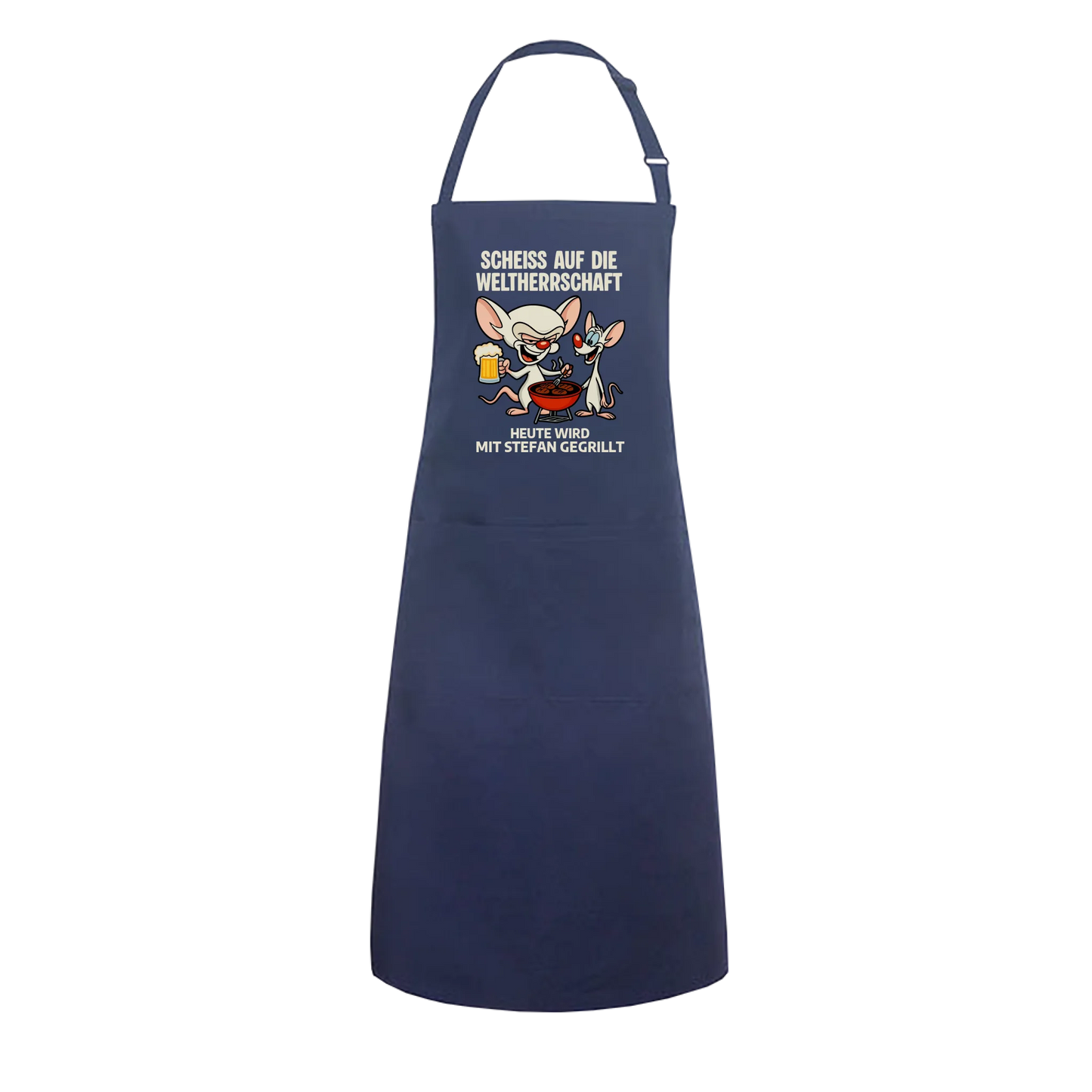 Weltherrschaft Grillen - Personalisierbares Shirt