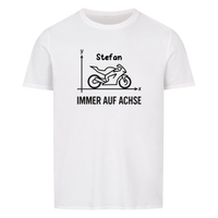 Immer auf Achse - Personalisierbares Shirt