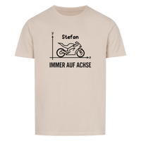 Immer auf Achse - Personalisierbares Shirt
