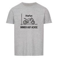 Immer auf Achse - Personalisierbares Shirt