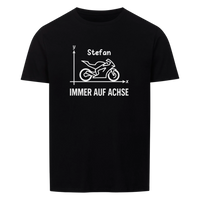 Immer auf Achse - Personalisierbares Shirt