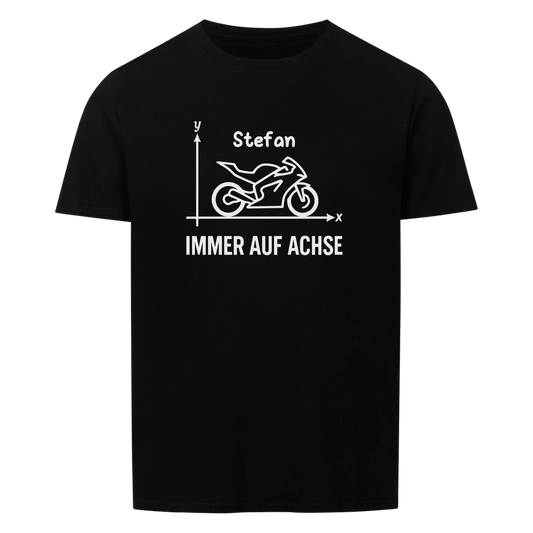 Immer auf Achse - Personalisierbares Shirt