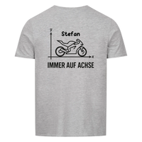 Immer auf Achse - Personalisierbares Shirt