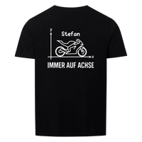 Immer auf Achse - Personalisierbares Shirt