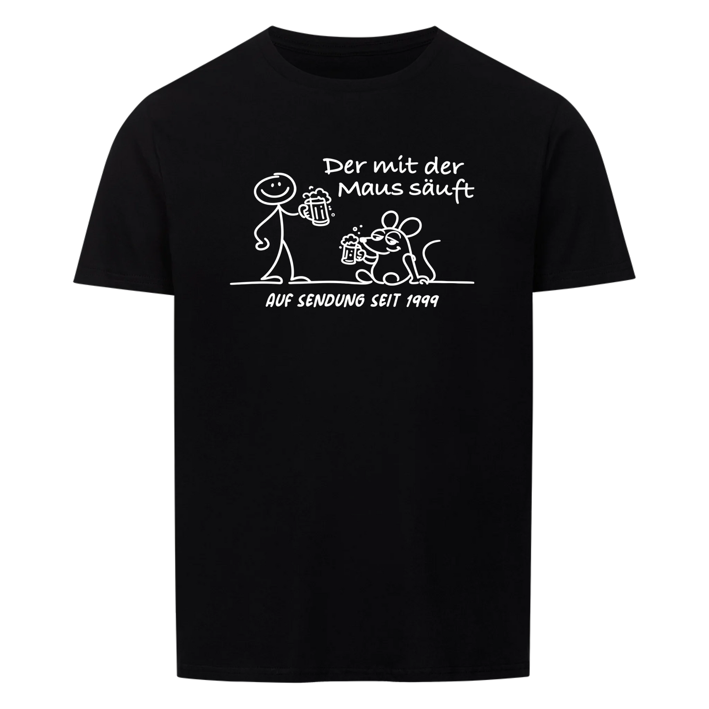 Der mit der Maus säuft personalisierbar - Herren Shirt