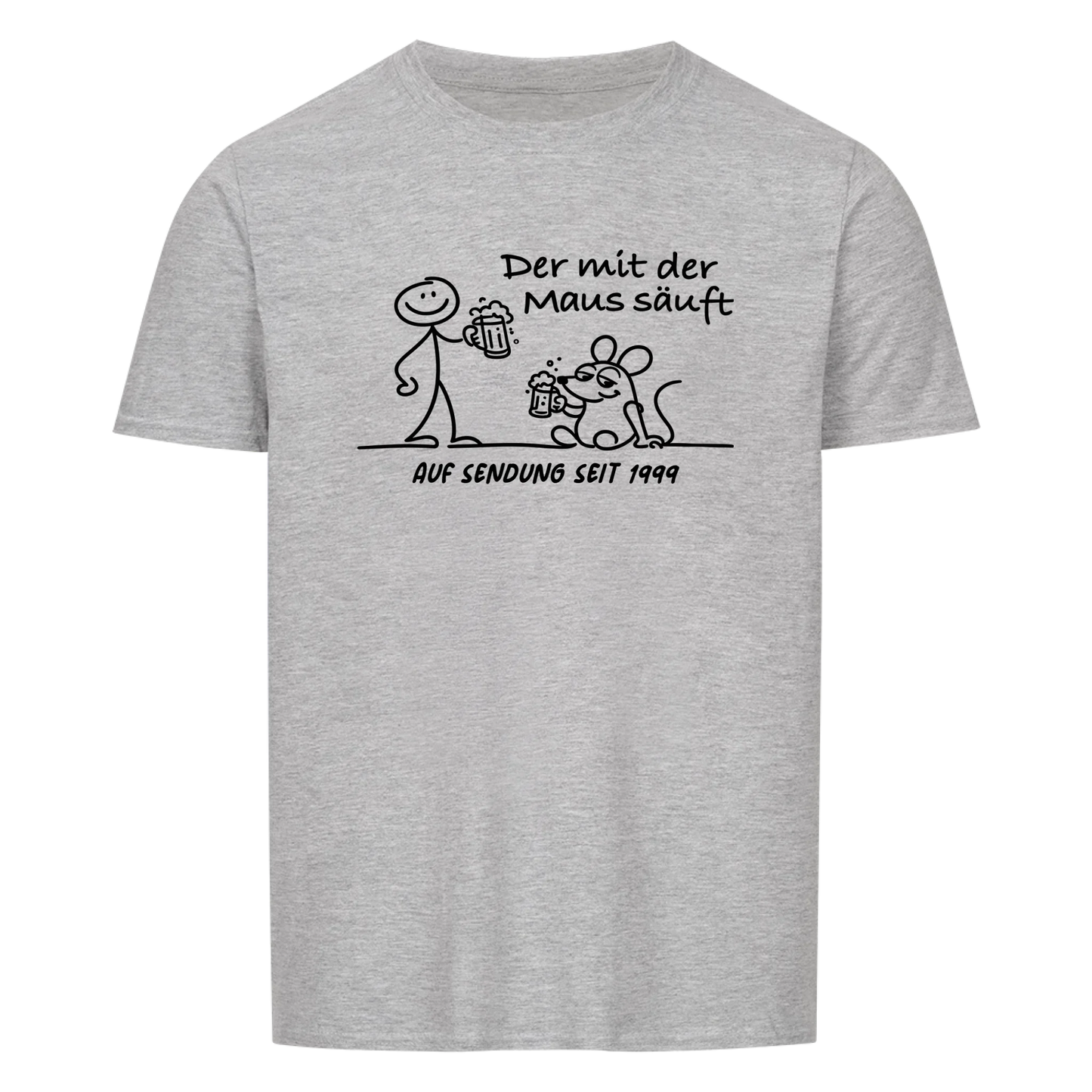 Der mit der Maus säuft personalisierbar - Herren Shirt
