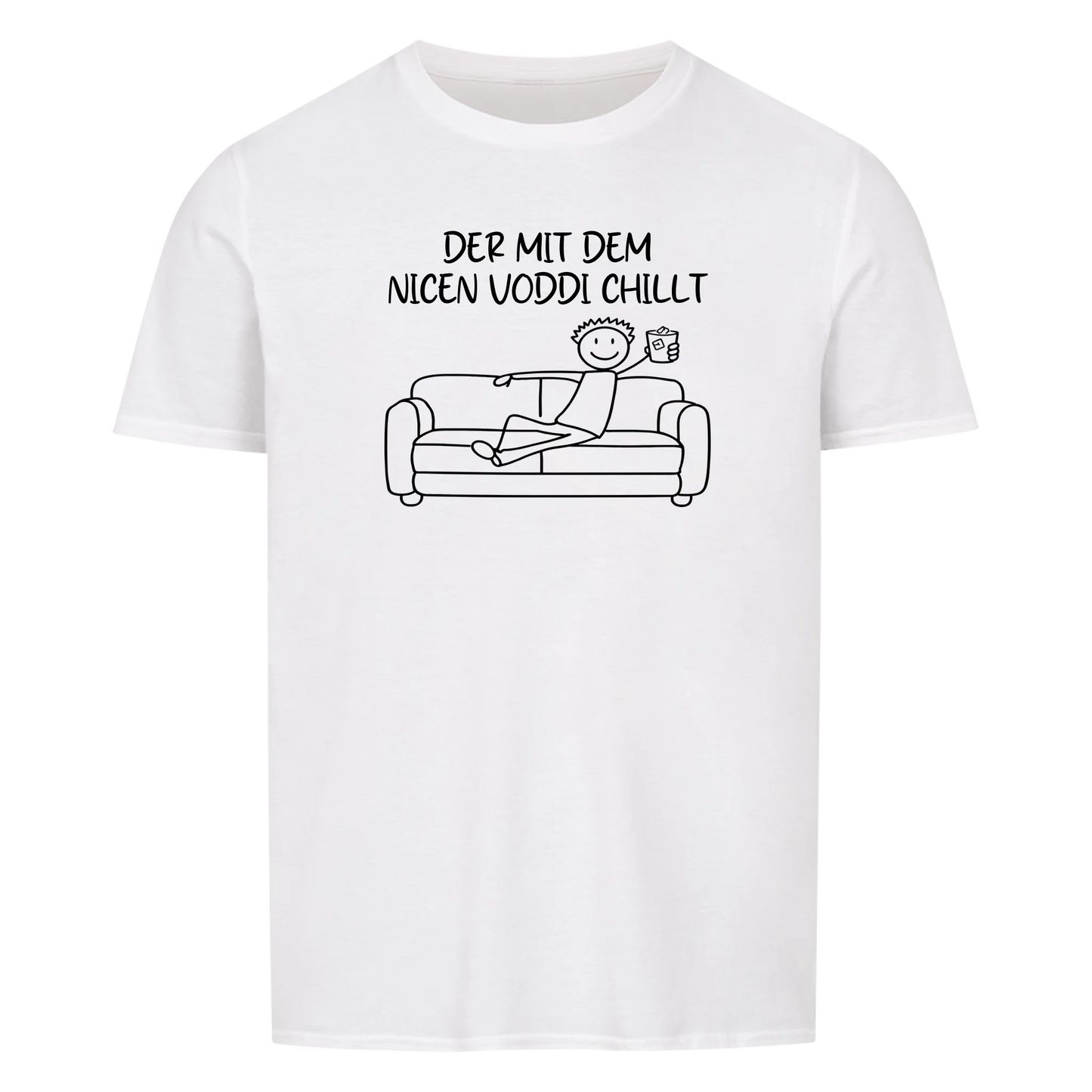 Der mit dem Drink chillt personalisierbar - Herren Shirt