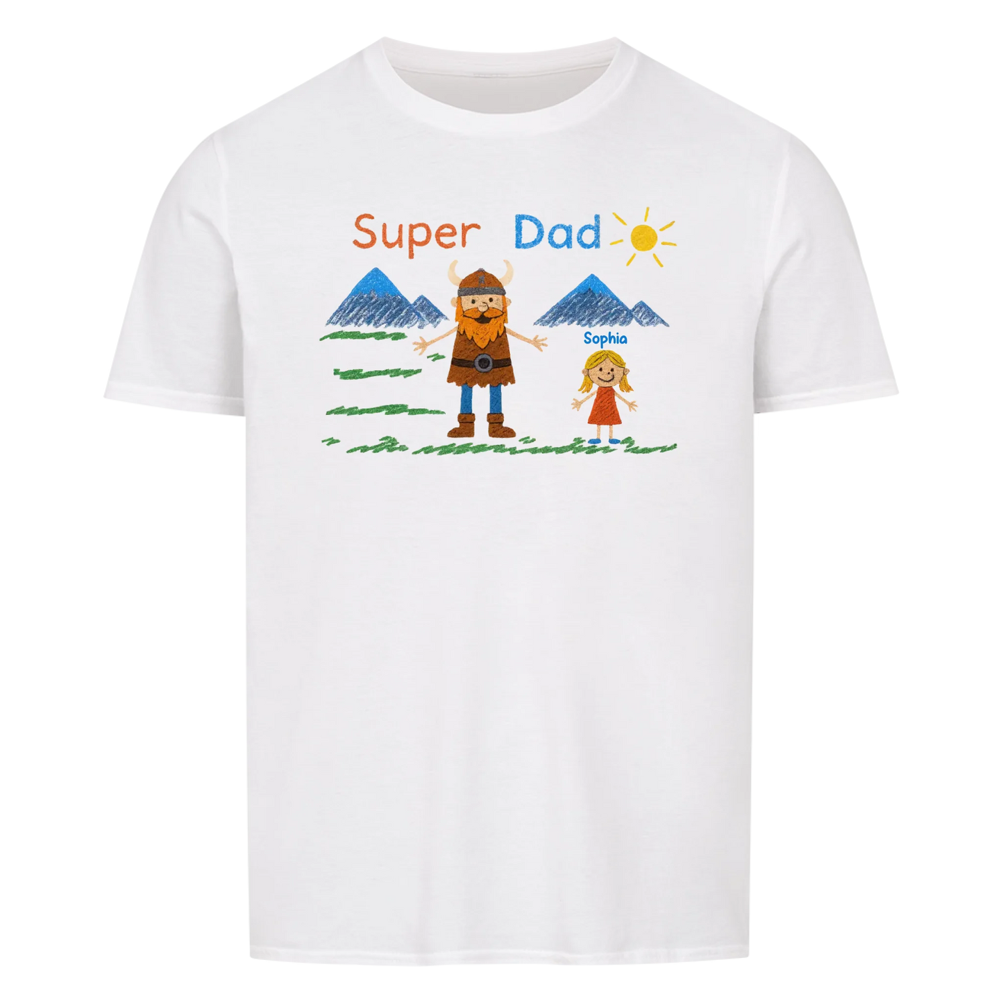 Super Dad personalisierbar - Herren Shirt