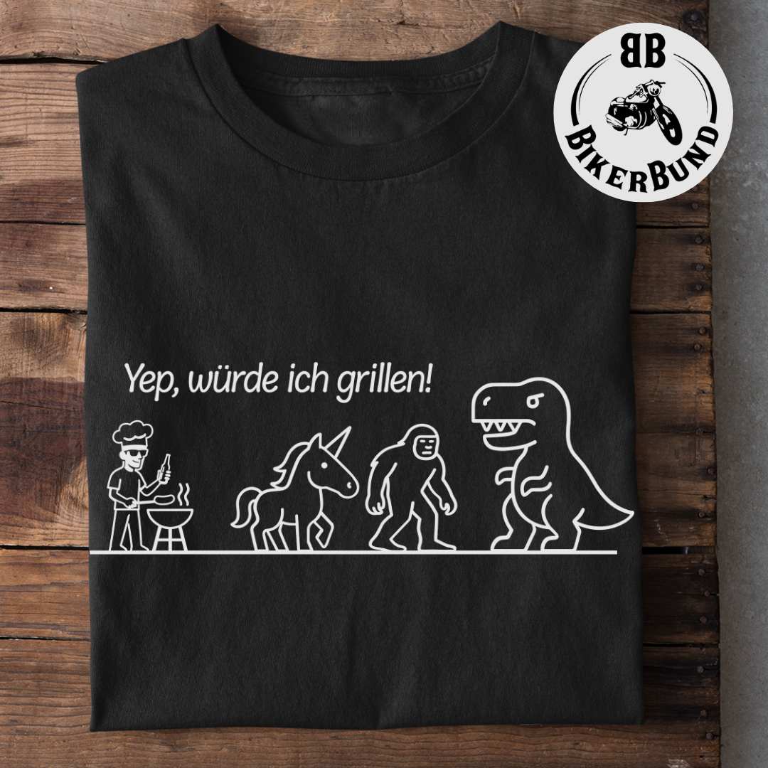 Würde ich grillen - Premium T-Shirt