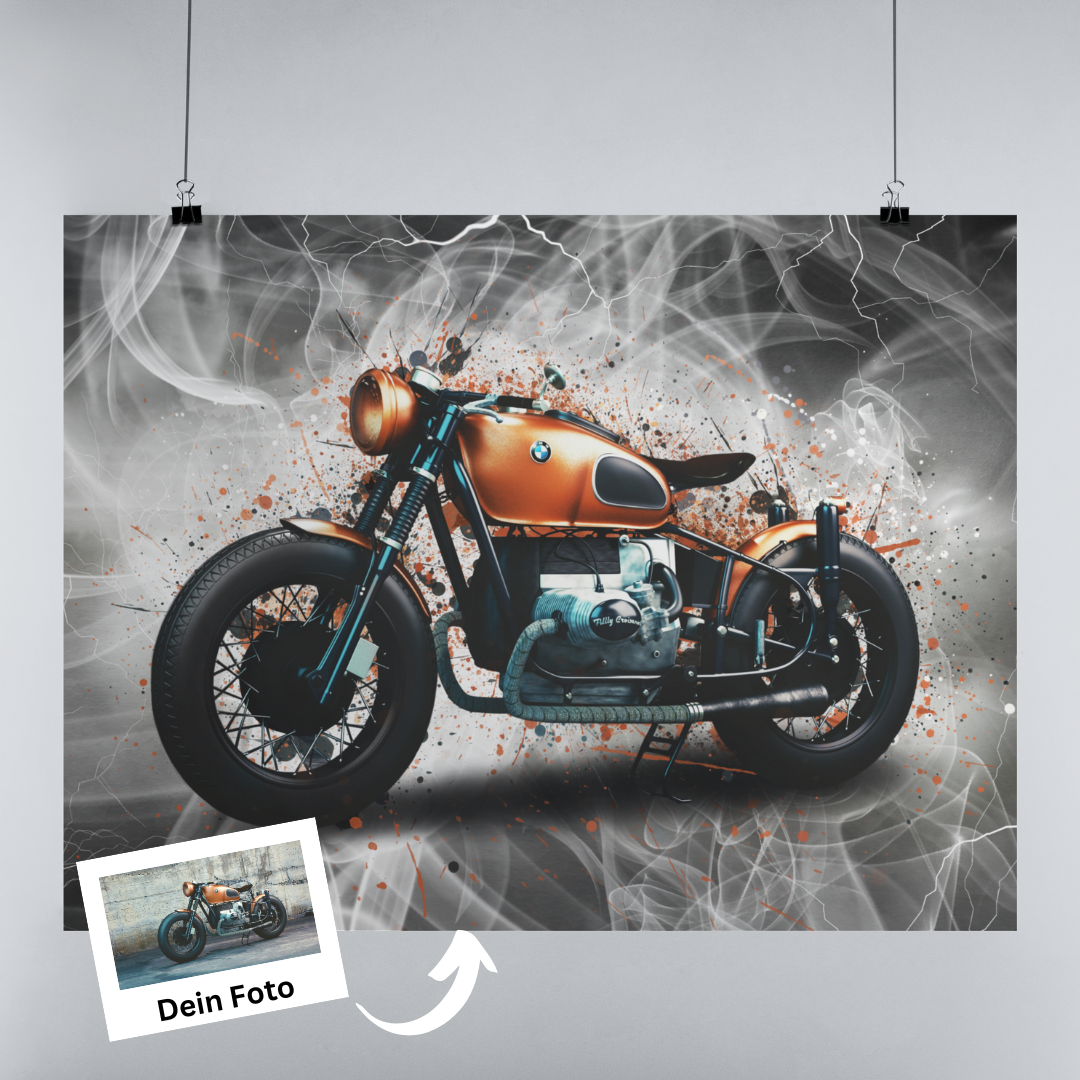 Dein Motorrad als Kunstwerk - Poster