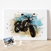 Dein Motorrad als Kunstwerk - Leinwand