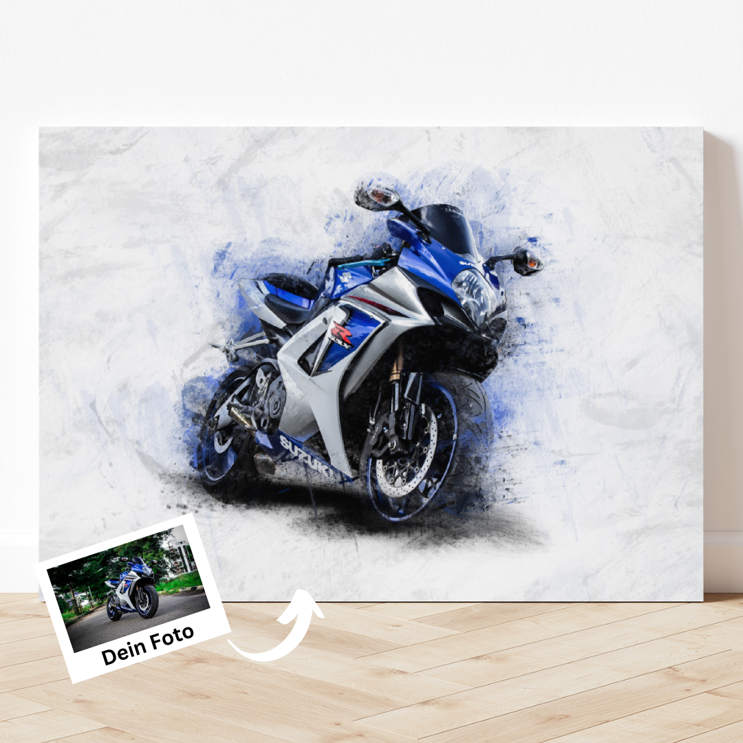 Dein Motorrad als Kunstwerk - Leinwand