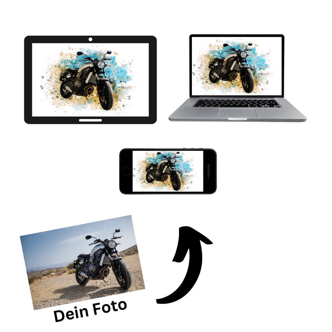 Dein Motorrad als Kunstwerk - Bilddatei