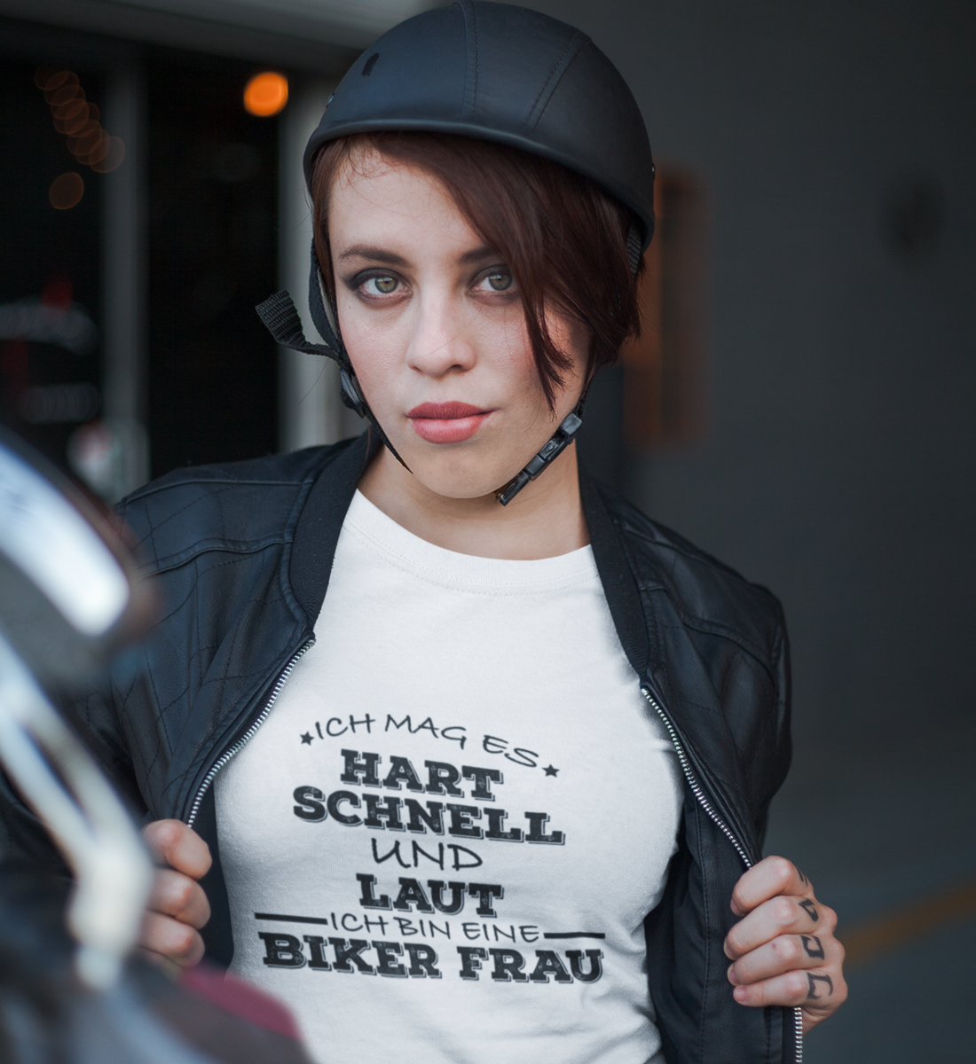 Biker Frau - Damen T-Shirt