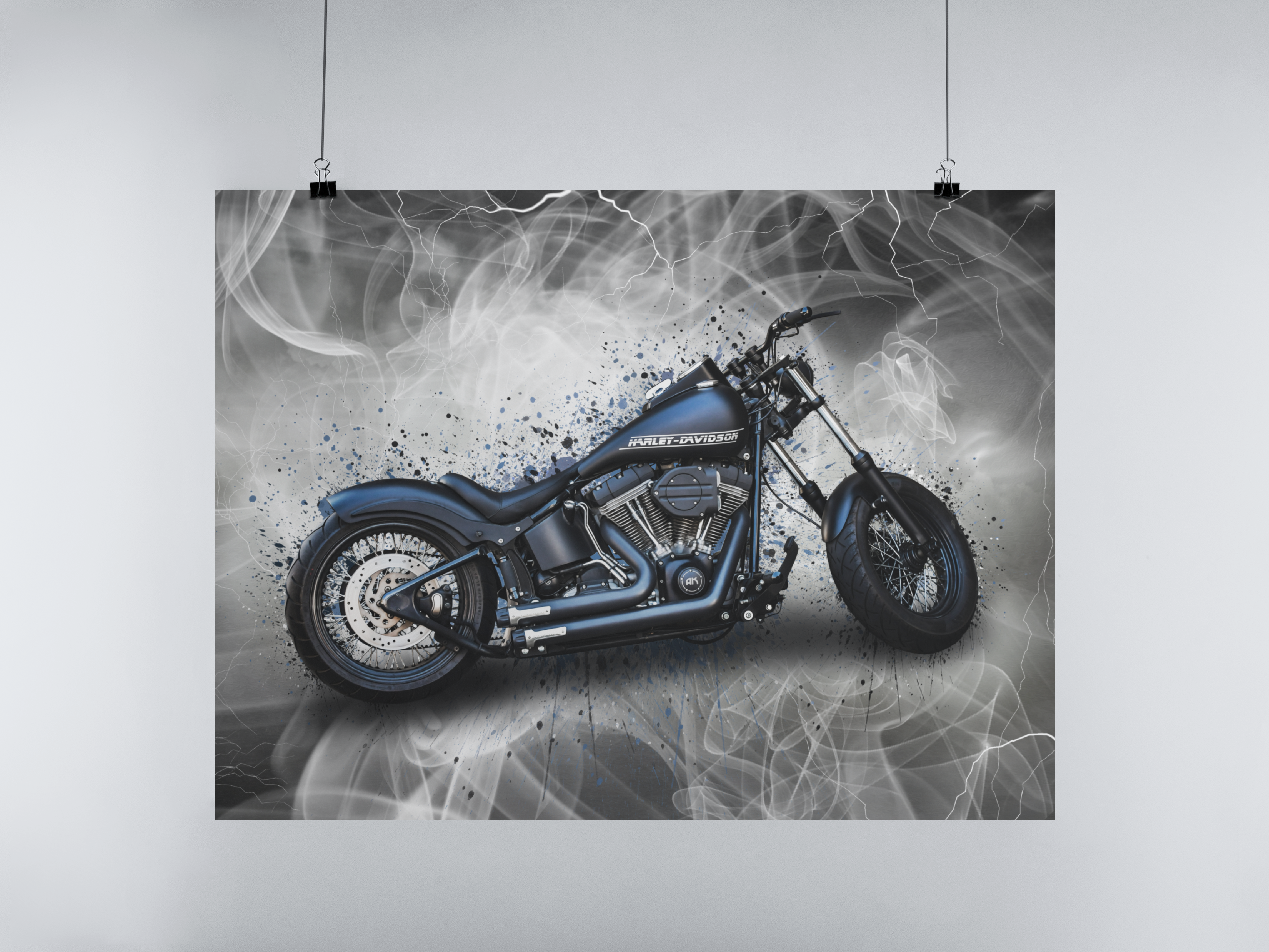 Dein Motorrad als Kunstwerk - Poster