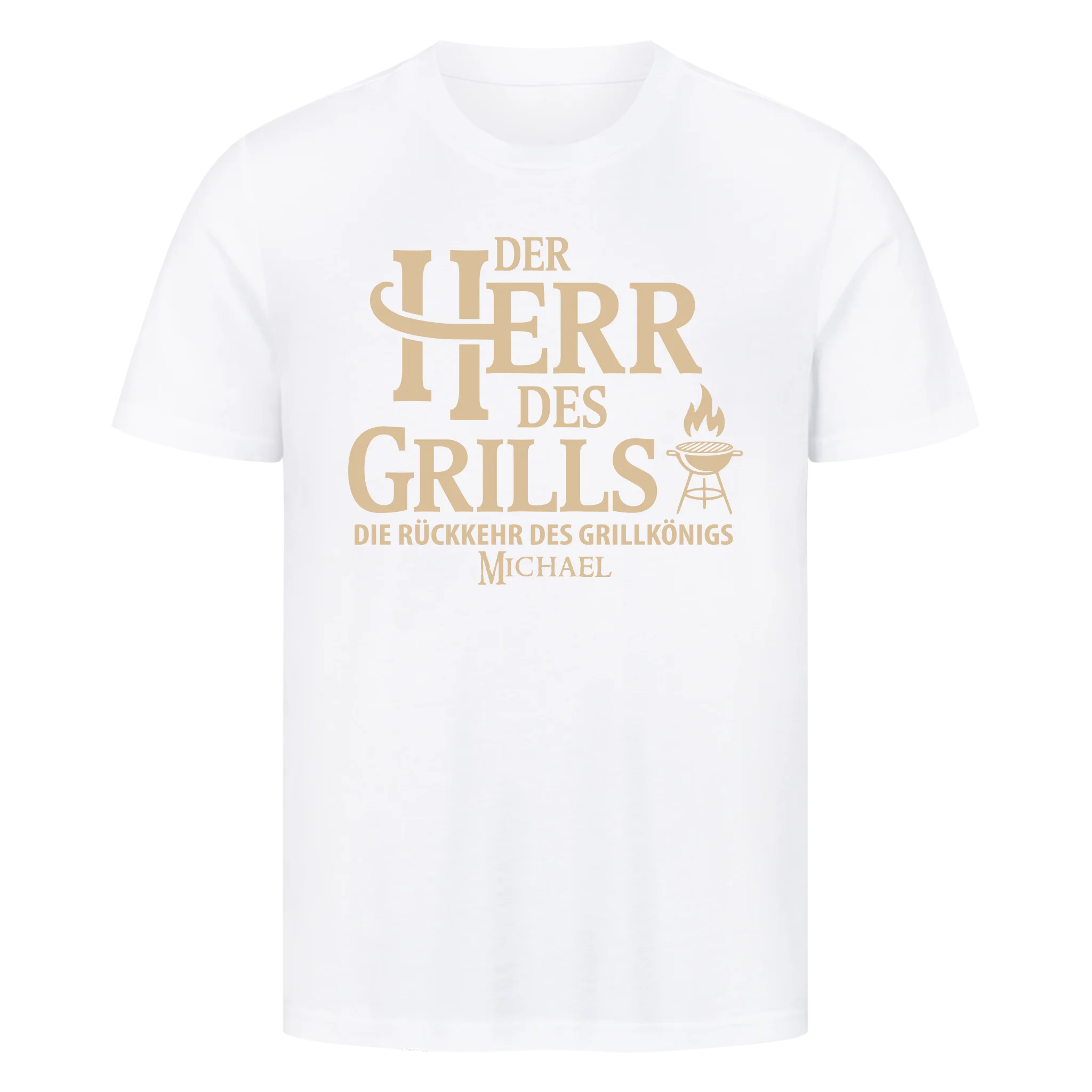 Herr des Grills 2 personalisierbar - Herren Shirt