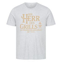 Herr des Grills 2 personalisierbar - Herren Shirt