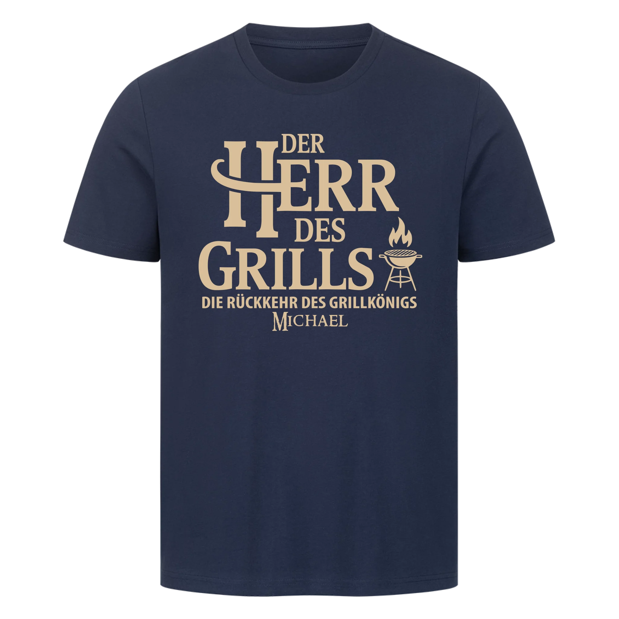 Herr des Grills 2 personalisierbar - Herren Shirt