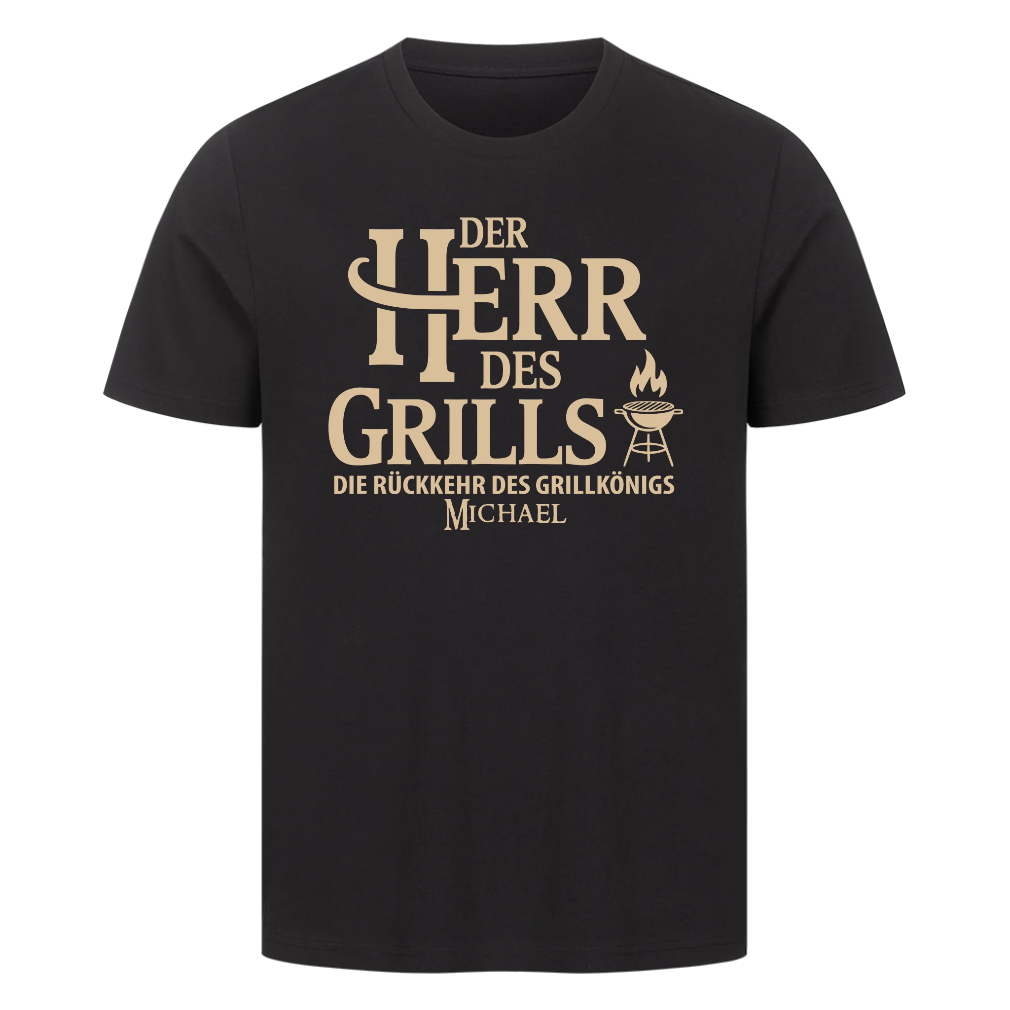 Herr des Grills 2 personalisierbar - Herren Shirt