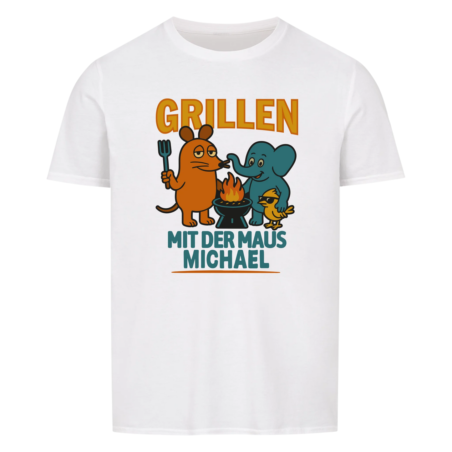 Grillen mit personalisierbar - Herren Shirt
