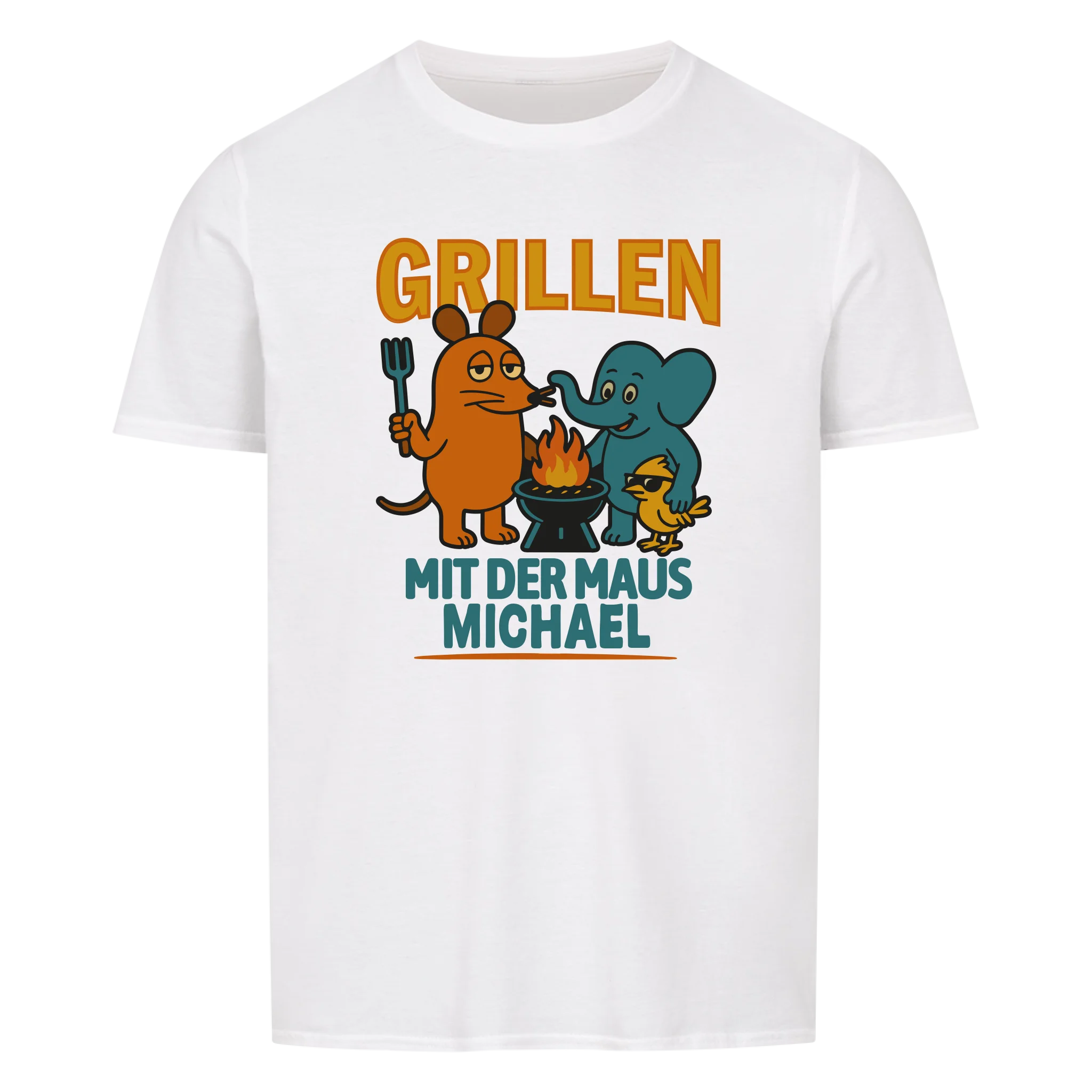 Grillen mit personalisierbar - Herren Shirt