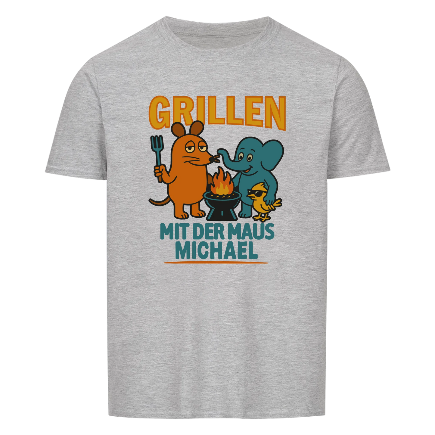 Grillen mit personalisierbar - Herren Shirt