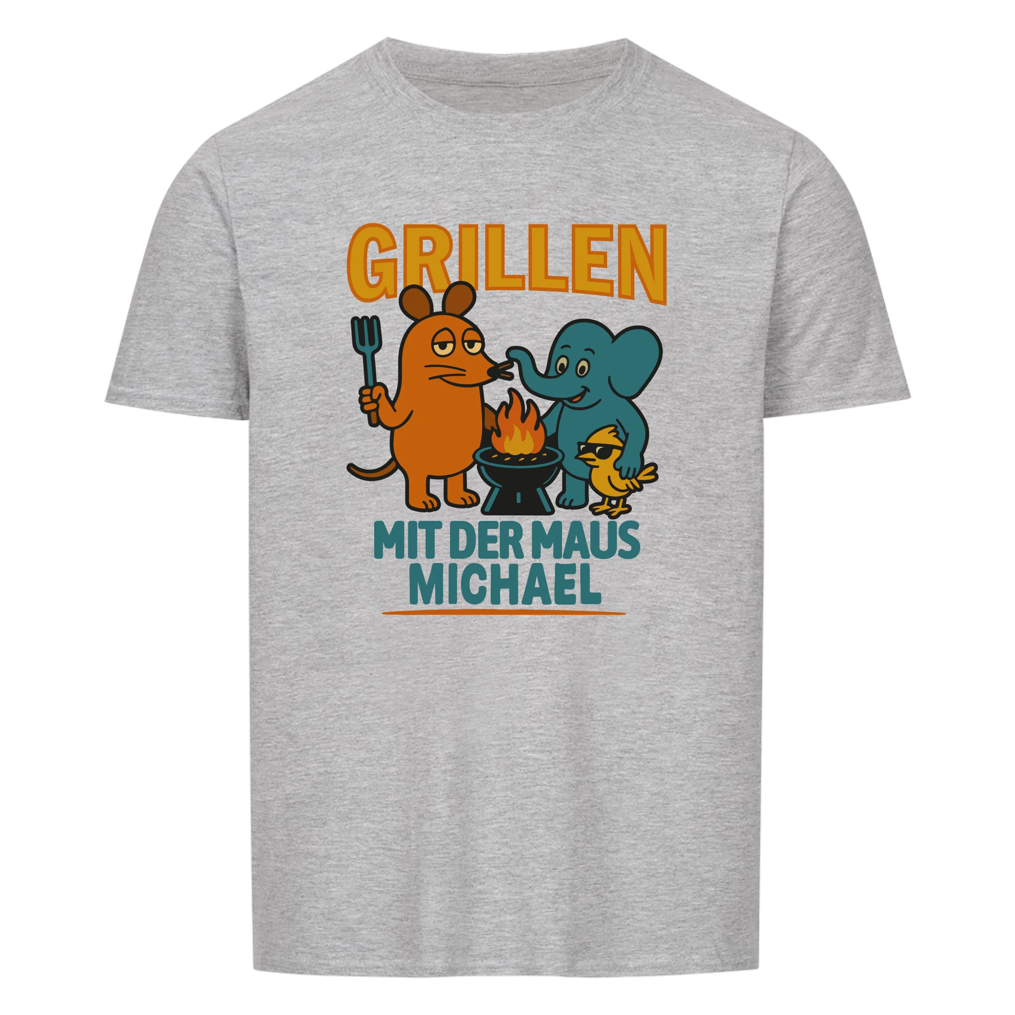 Grillen mit personalisierbar - Herren Shirt