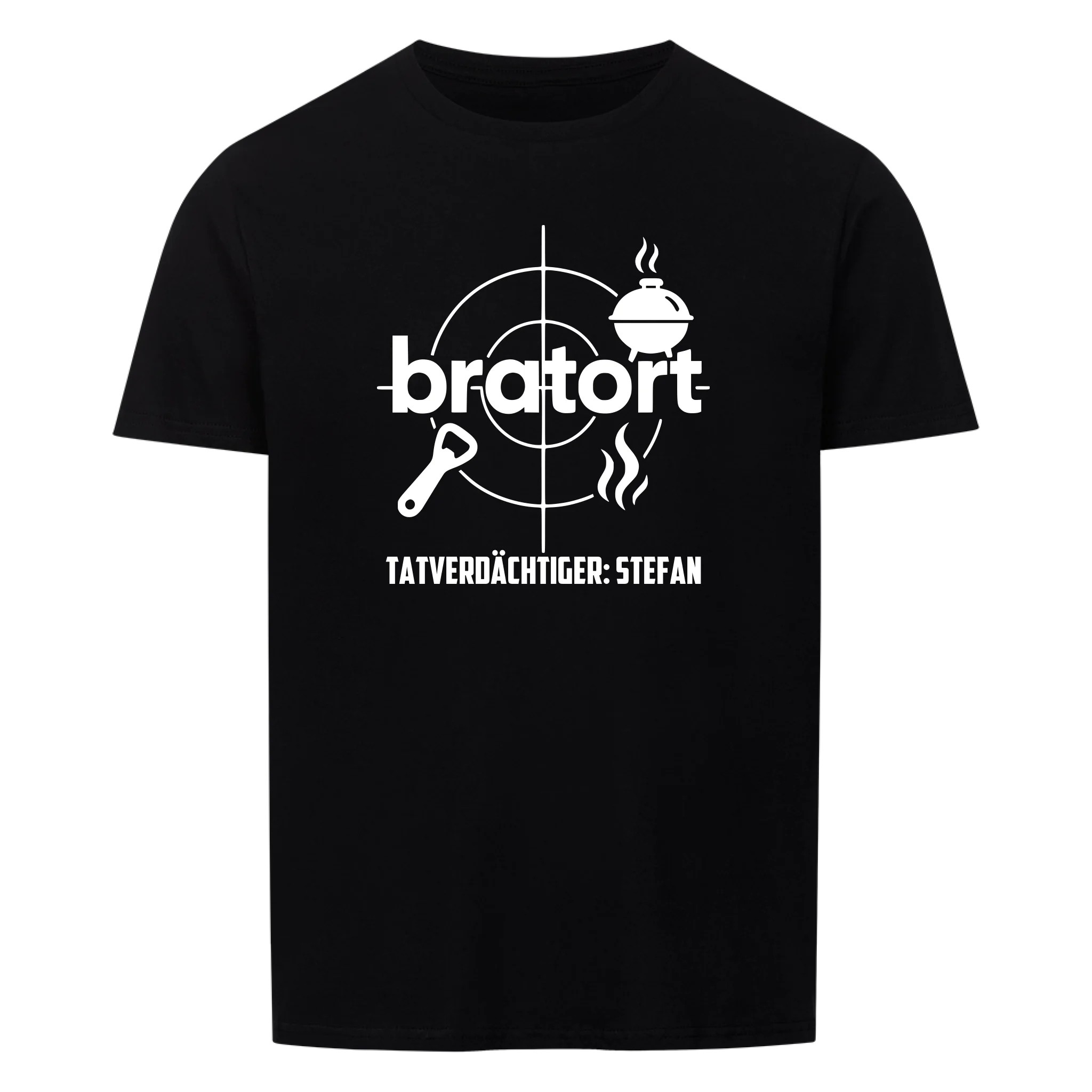 Bratort Tatverdächtiger - Personalisierbares Shirt