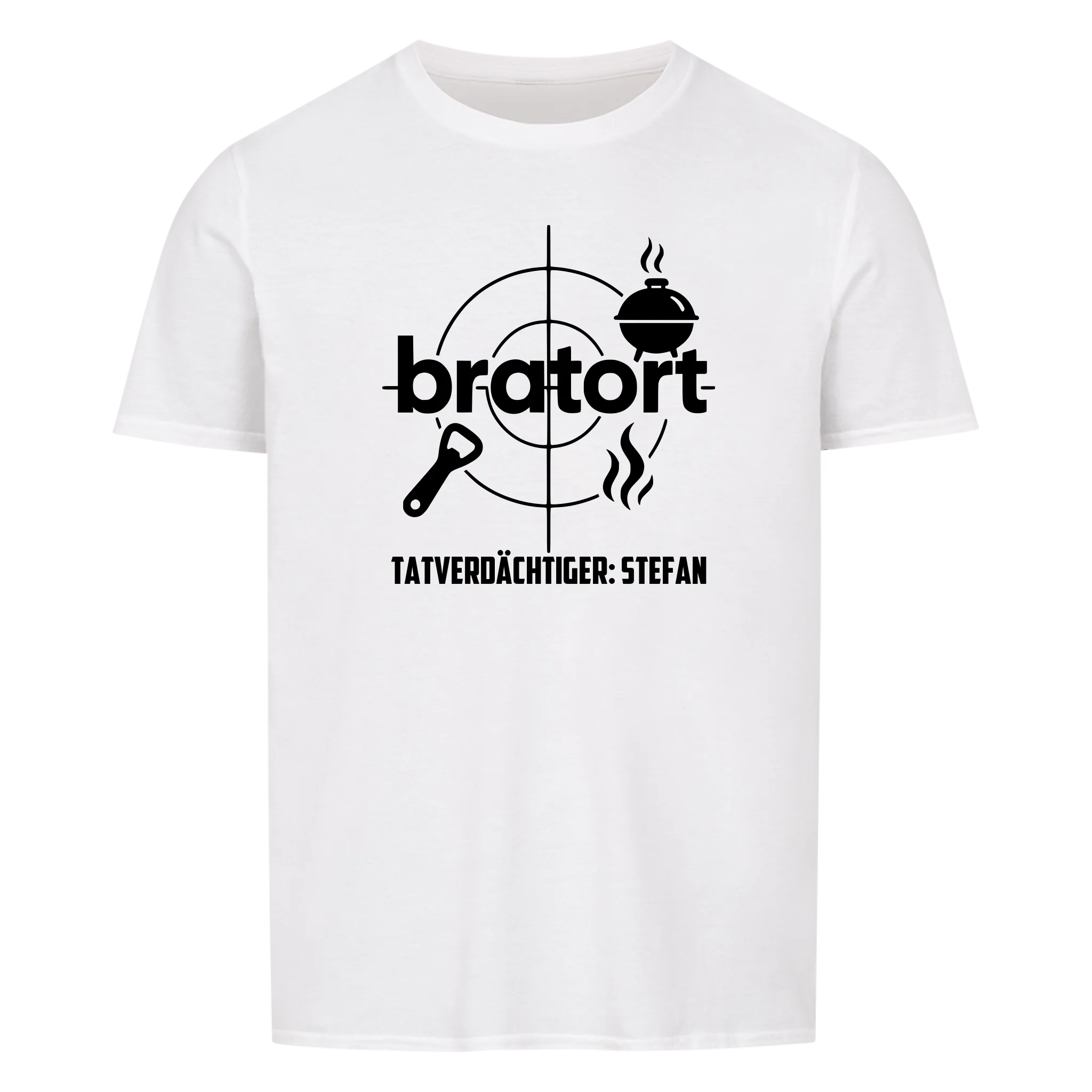 Bratort Tatverdächtiger - Personalisierbares Shirt