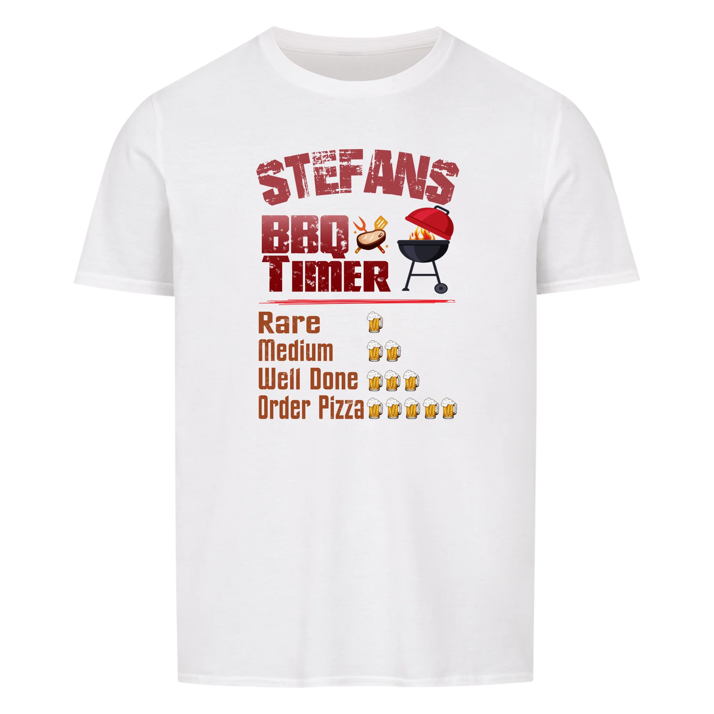BBQ Timer personalisierbar - Herren Shirt