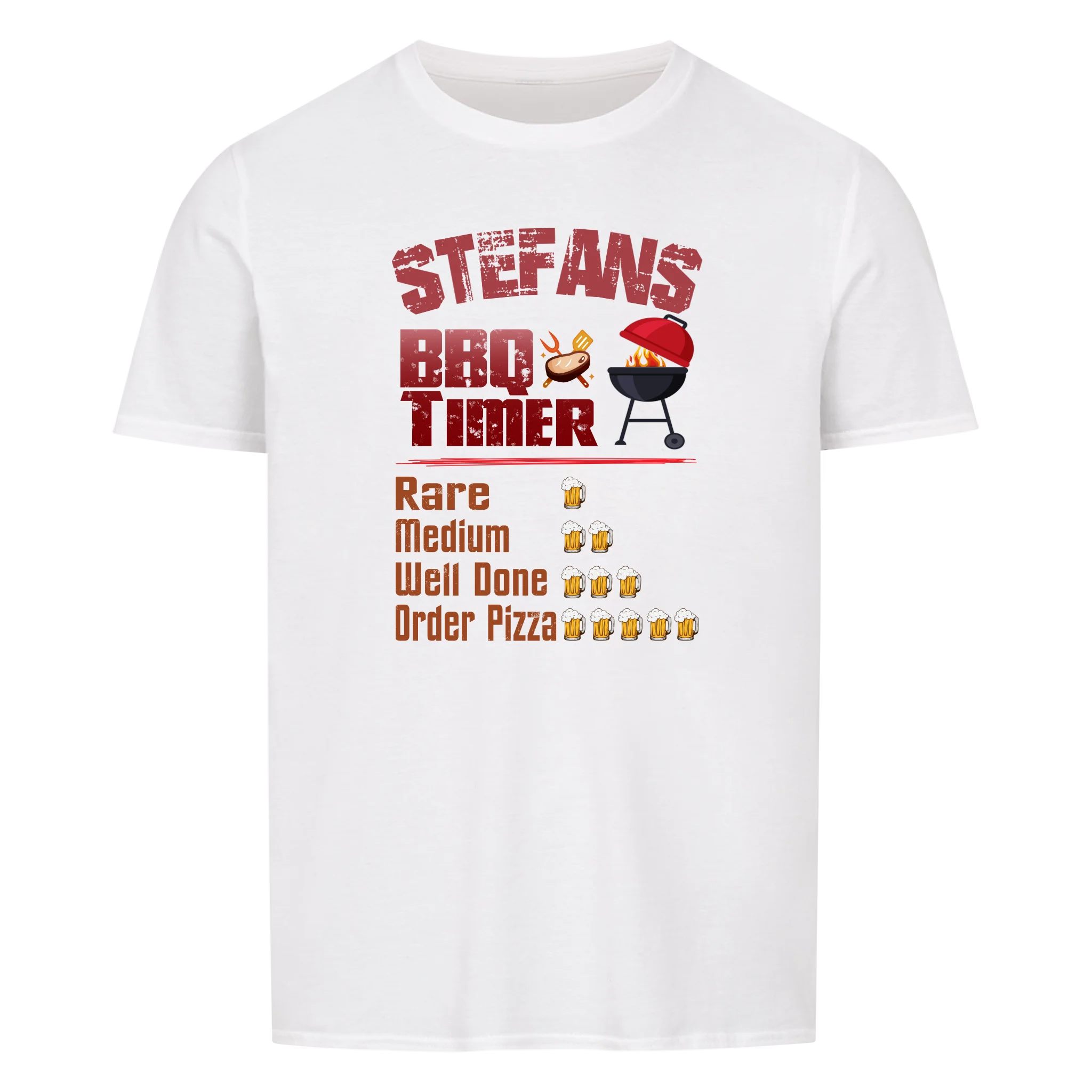 BBQ Timer personalisierbar - Herren Shirt