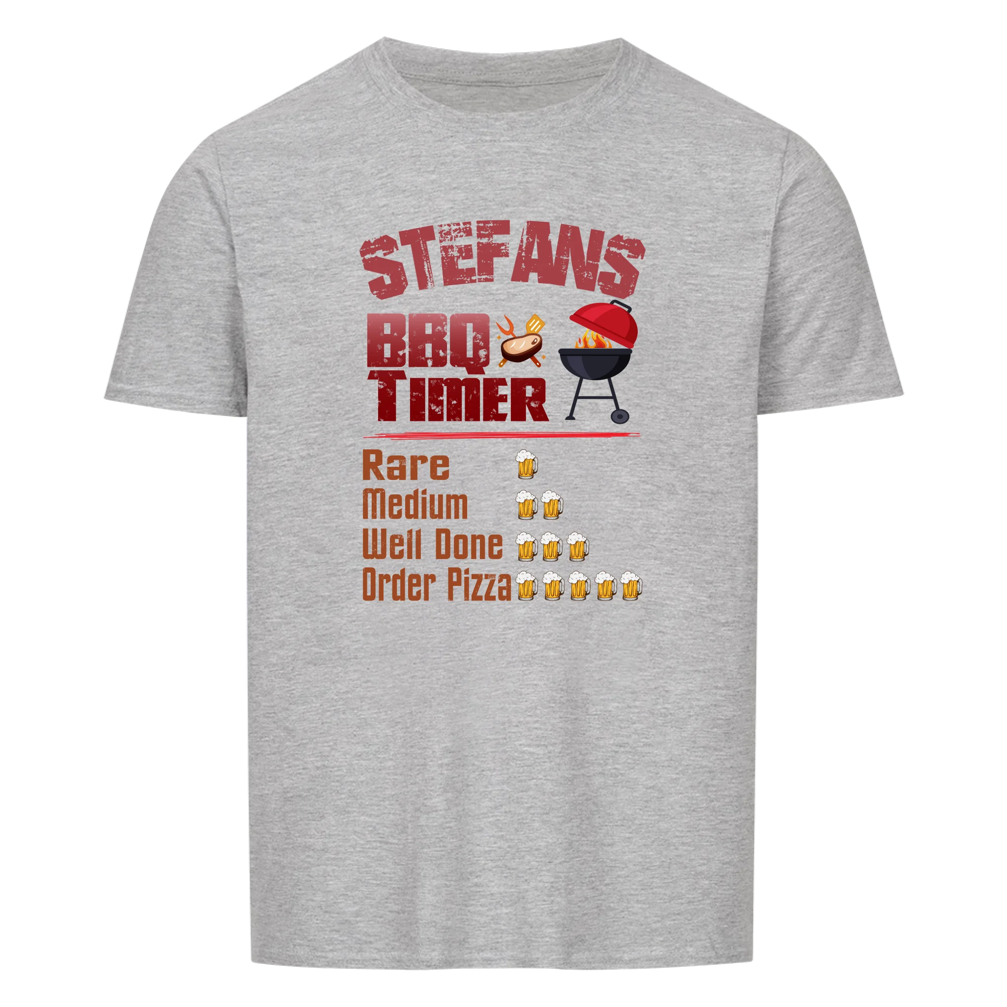 BBQ Timer personalisierbar - Herren Shirt