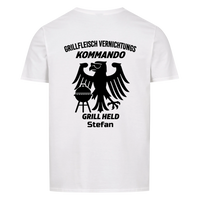 Grillkommando Backprint personalisierbar - Herren Shirt