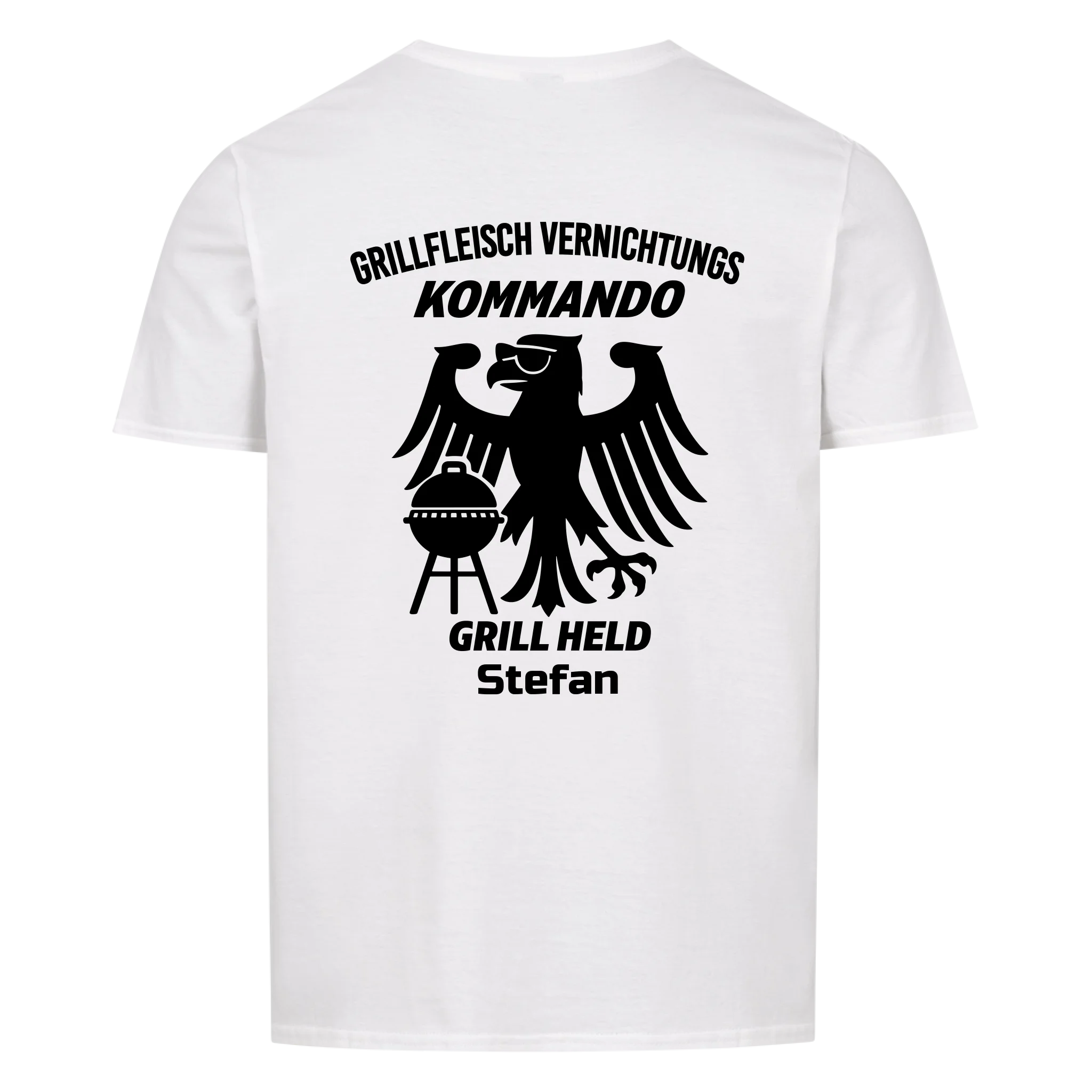 Grillkommando Backprint personalisierbar - Herren Shirt