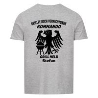 Grillkommando Backprint personalisierbar - Herren Shirt