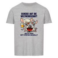 Weltherrschaft Grillen - Personalisierbares Shirt