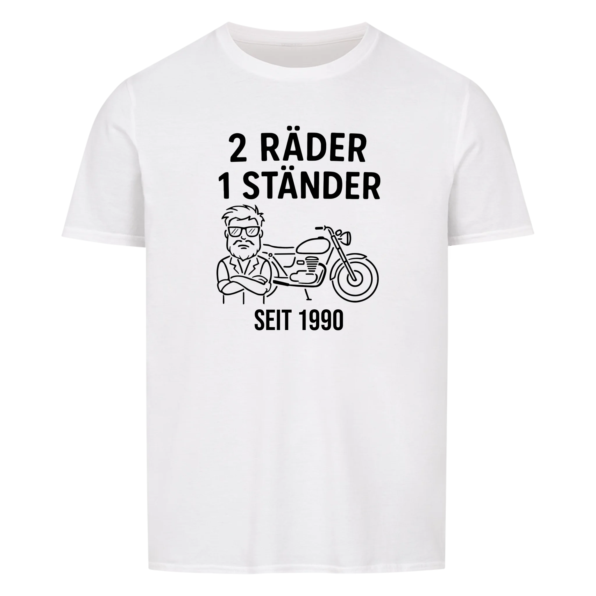 2 Wheels, 1 Stand - Customizable Shirt