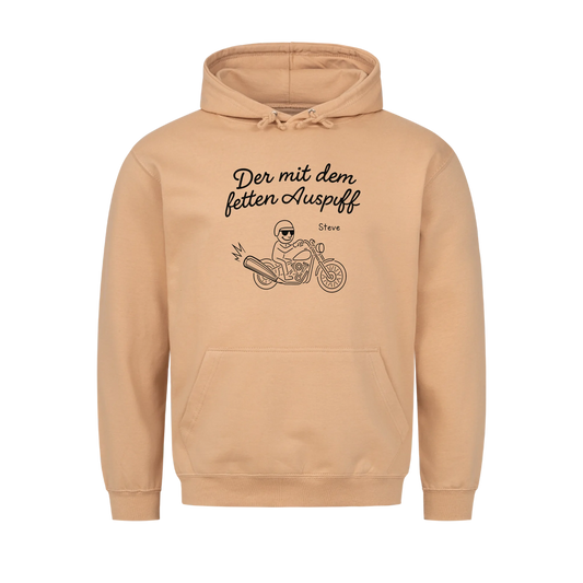 Der mit dem fetten Auspuff personalisierbar - Herren Shirt