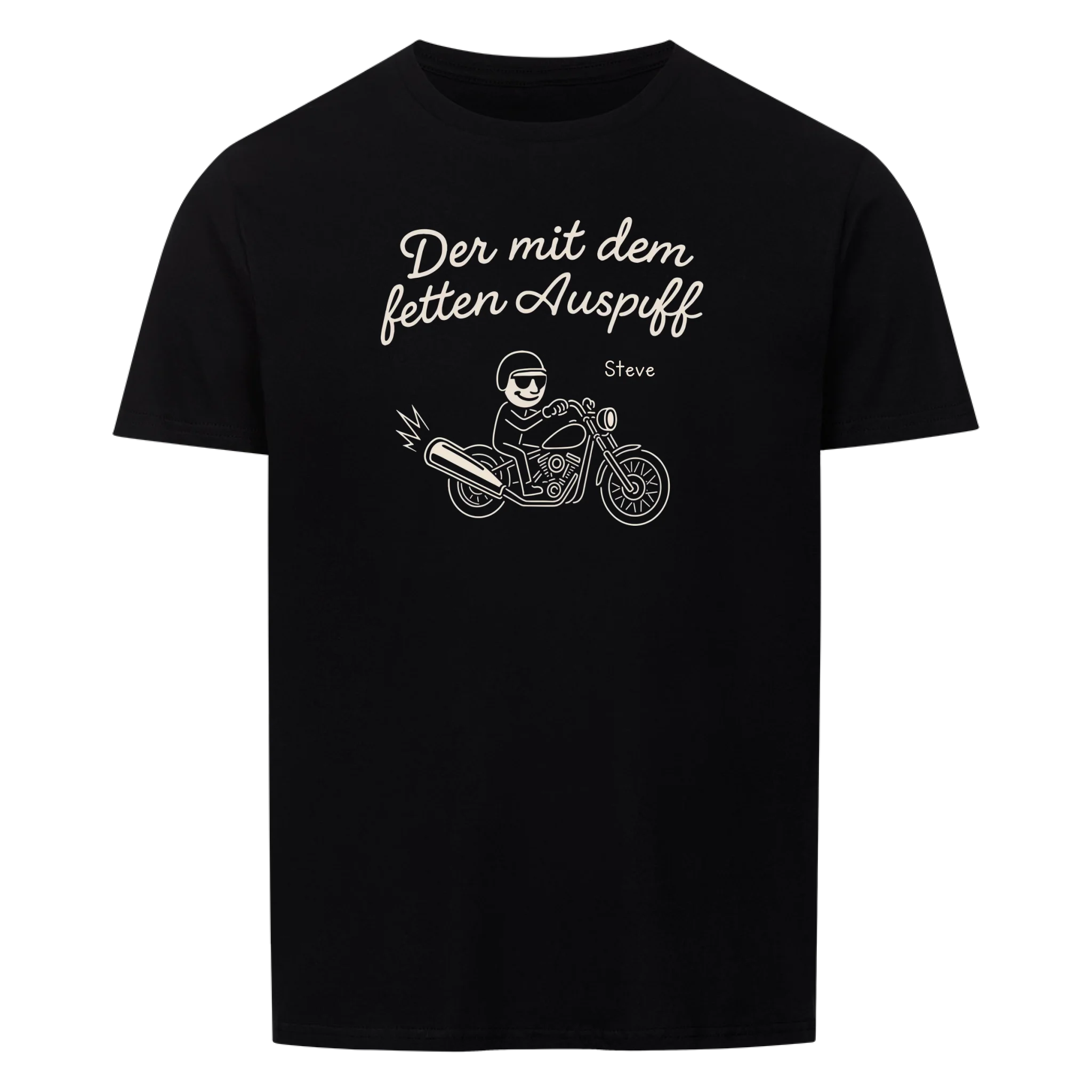 Der mit dem fetten Auspuff - Personalisierbares T-Shirt