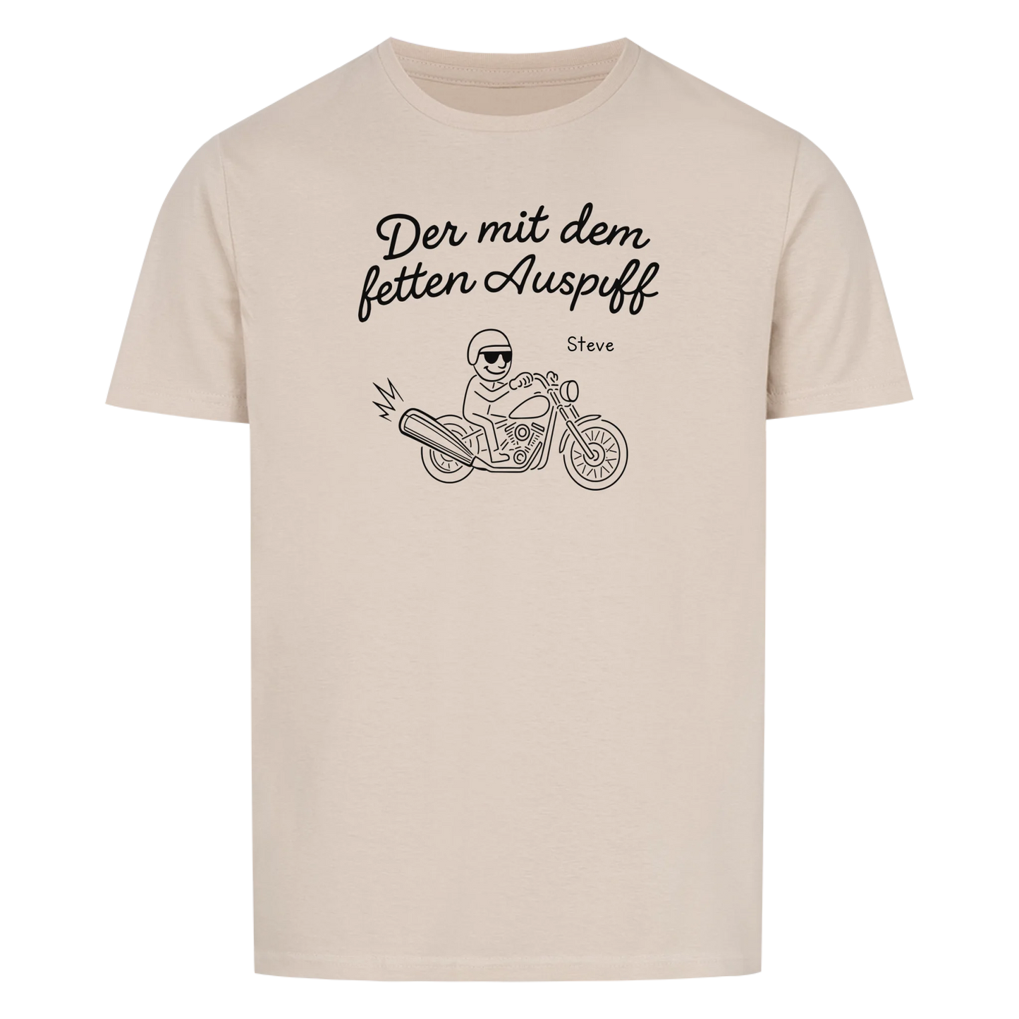 Der mit dem fetten Auspuff - Personalisierbares T-Shirt