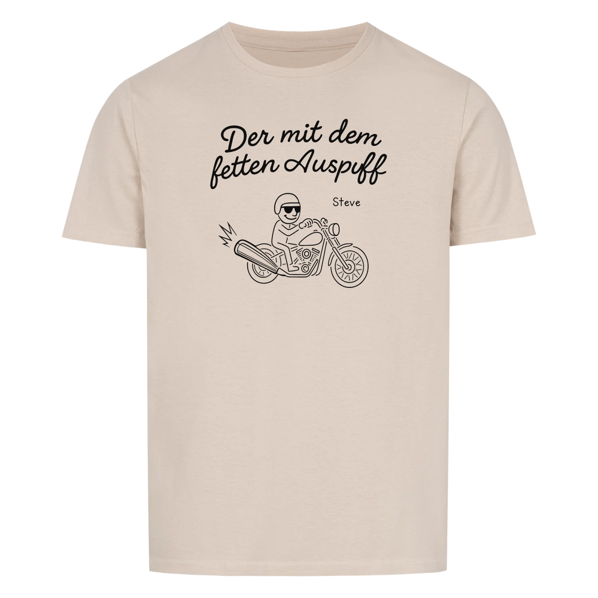 Der mit dem fetten Auspuff - Personalisierbares T-Shirt