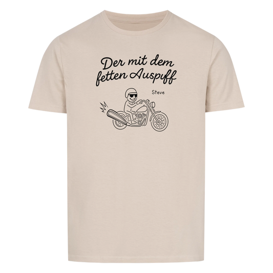 Der mit dem fetten Auspuff - Personalisierbares T-Shirt