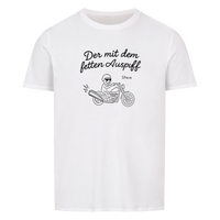 Der mit dem fetten Auspuff personalisierbar - Herren Shirt