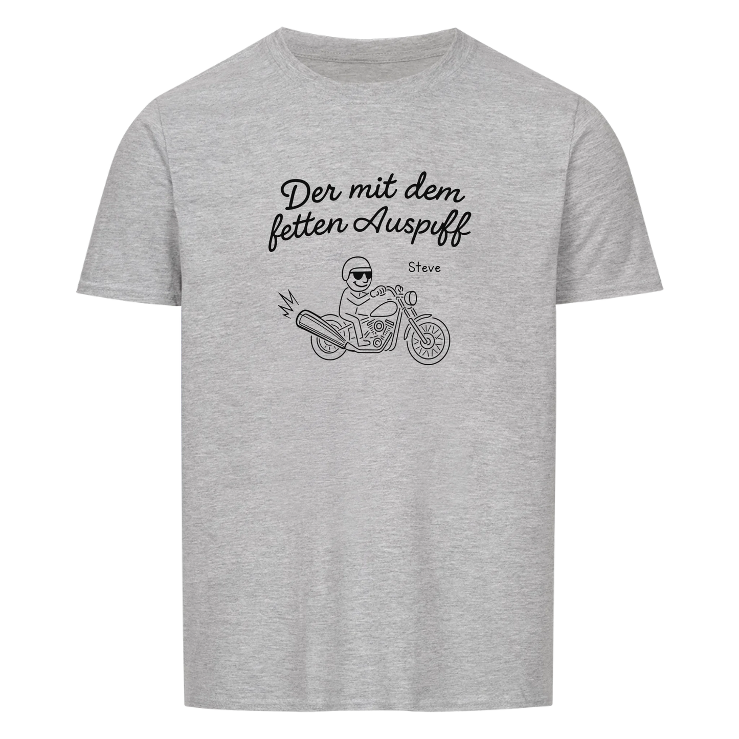 Der mit dem fetten Auspuff personalisierbar - Herren Shirt