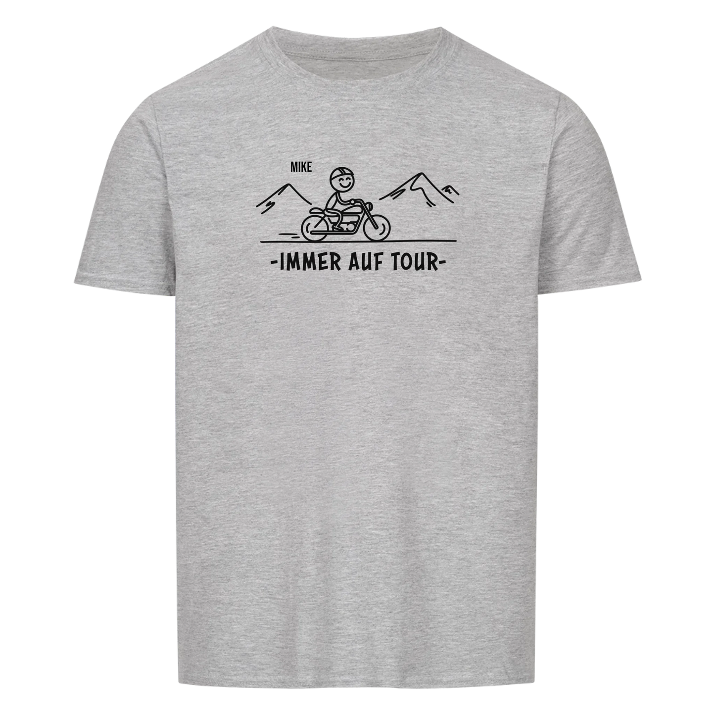 Immer auf Tour - Personalisierbares T-Shirt