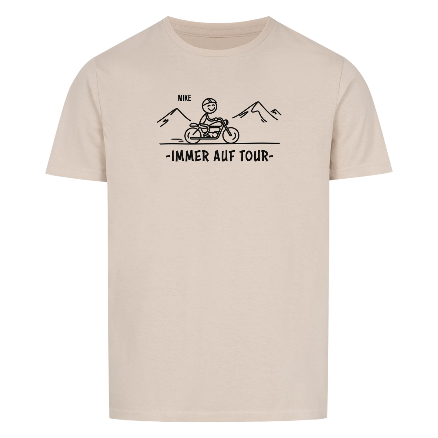 Immer auf Tour - Personalisierbares T-Shirt