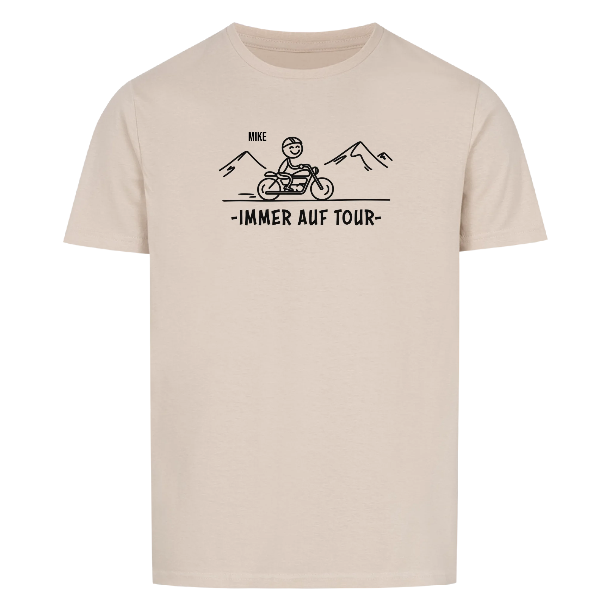 Immer auf Tour - Personalisierbares T-Shirt