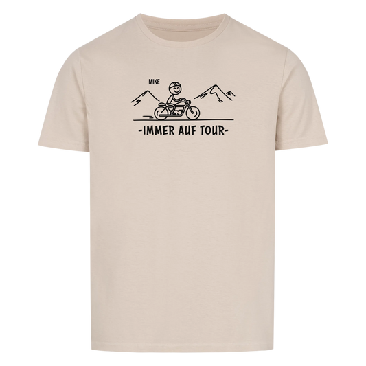 Immer auf Tour - Personalisierbares T-Shirt